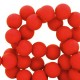 Acryl Perlen 4mm matt Candy red